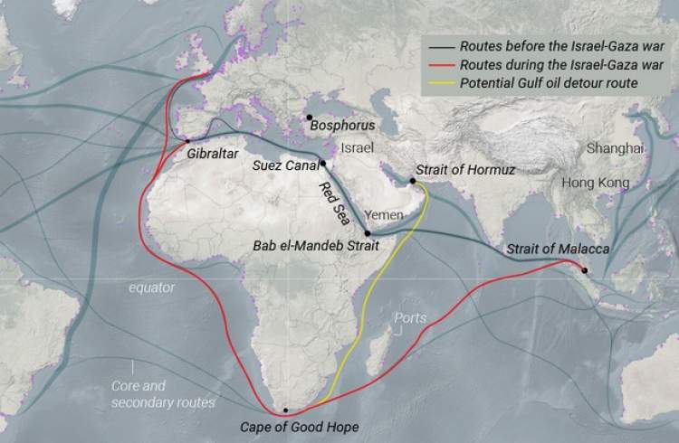 Red Sea shipping crisis stokes further inflation fears