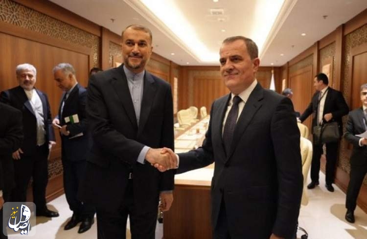 دیدار و گفت‌گوی امیرعبداللهیان با وزیر خارجه جمهوری آذربایجان