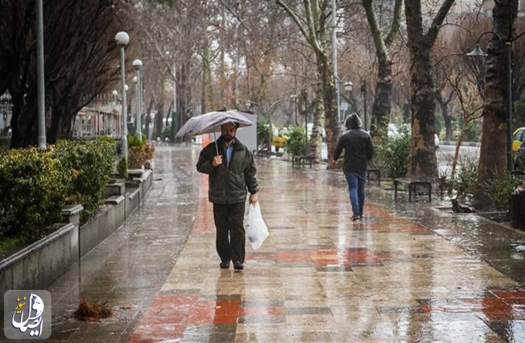 بارش برف و باران در نوار غربی و ۵ استان کشور