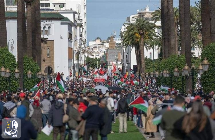 تظاهرات حمایت از غزه در مراکش