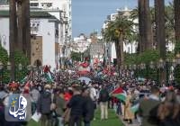 تظاهرات حمایت از غزه در مراکش