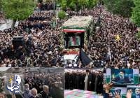 جموع مليونية في طهران تحتشد لتشييع جثامين الرئيس الشهيد ومرافقية
