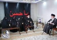 حضور رهبر انقلاب در منزل رئیس‌جمهور شهید