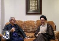 صداو سیما خبر و تصویر دیدار سید محمد خاتمی با دکتر پزشکیان را پخش کرد