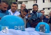 شهادت خبرنگار فلسطینی به همراه همسرش در غزه