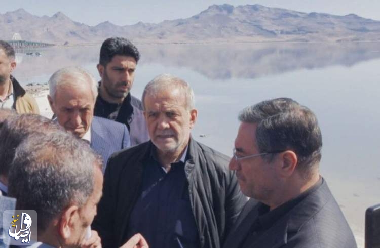 بازدید دکتر پزشکیان از دریاچه ارومیه
