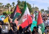 حضور با شکوه راهپیمایان در راهپیمایی روز قدس بندرعباس