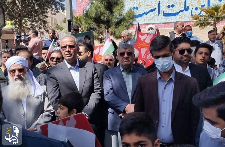 استاندار سیستان و بلوچستان: راهپیمایی روز قدس نماد وفاق ملی است