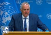 انتقاد سخنگوی سازمان ملل از آواردگی چندبارۀ اکثر مردم غزه